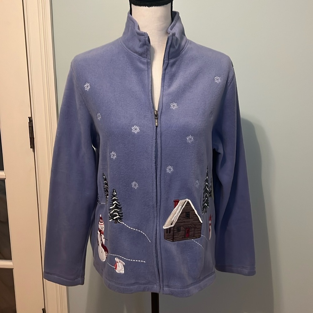 Croft & Barrow Christmas Fleece Jacket